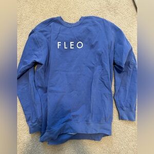 Fleo Blue Crewneck Sweater
